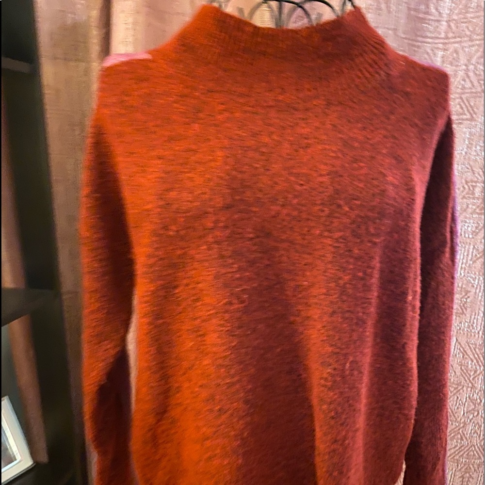 Heart loom sweater.